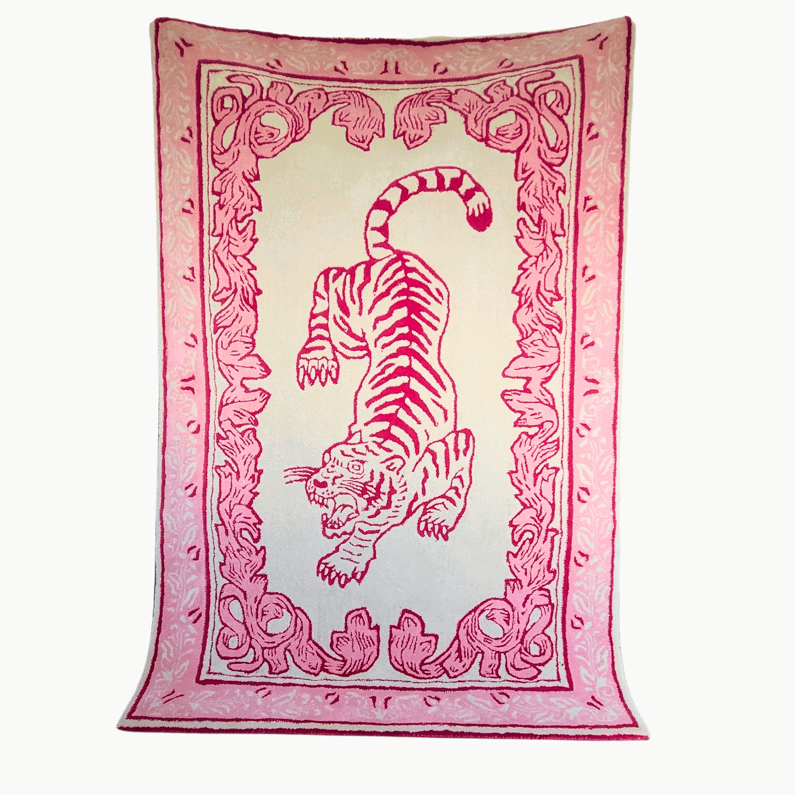 Prowess in Pink Garden Hand-Tufted Rug - Aphrodite Wears Pink