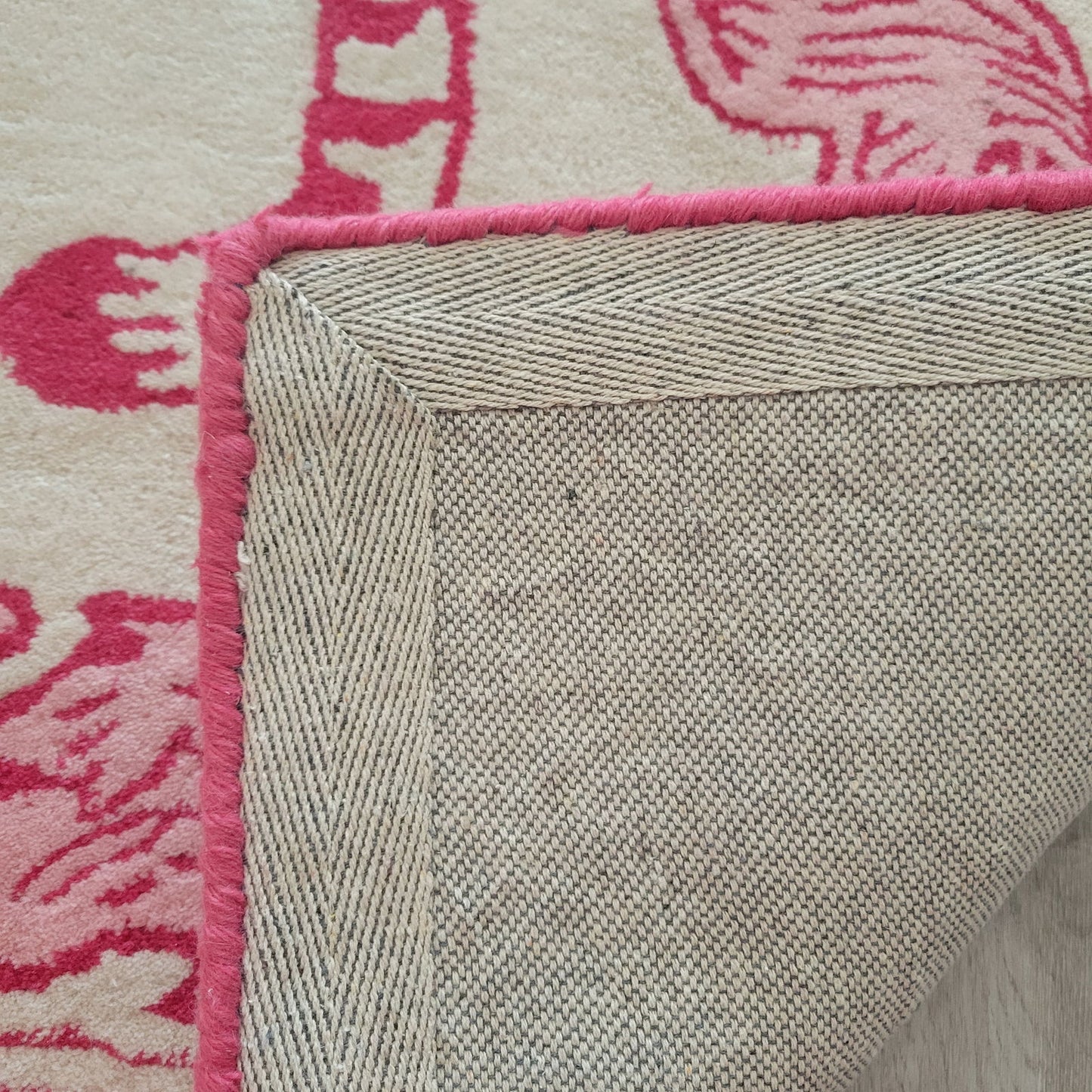 Prowess in Pink Garden Hand-Tufted Rug - Aphrodite Wears Pink