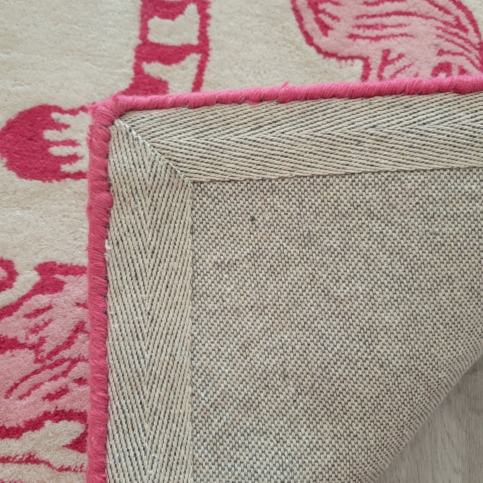 Prowess in Pink Garden Hand-Tufted Rug - Aphrodite Wears Pink
