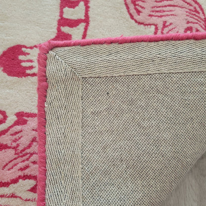Prowess in Pink Garden Hand-Tufted Rug - Aphrodite Wears Pink