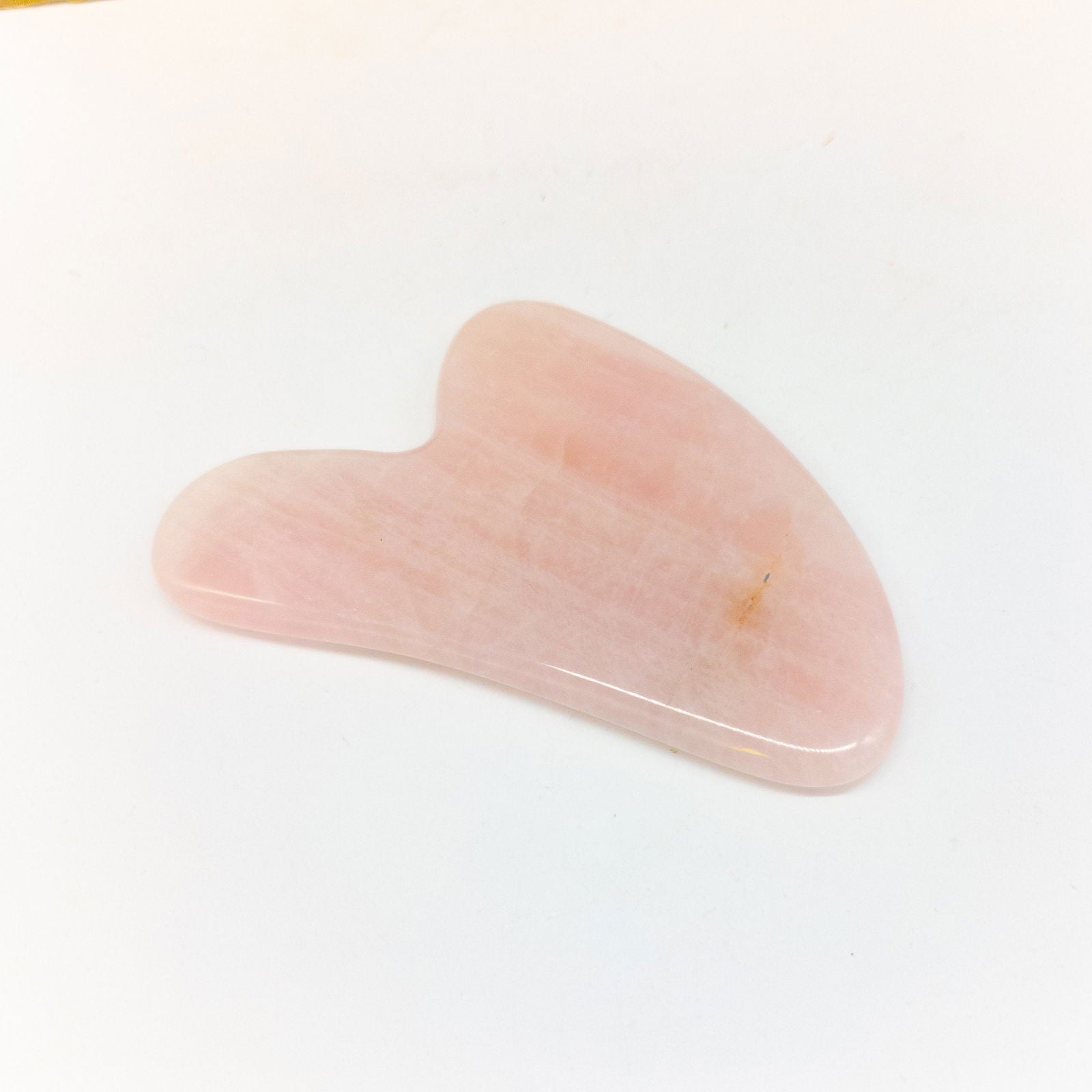 Rose Quartz Gua Sha Massage Tool - Aphrodite Wears Pink