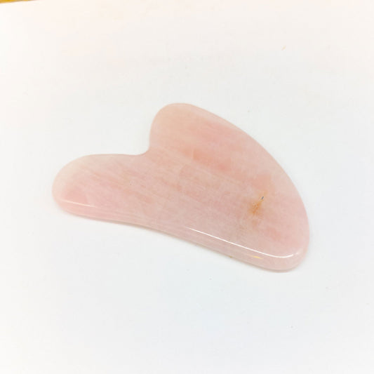 Rose Quartz Gua Sha Massage Tool - Aphrodite Wears Pink