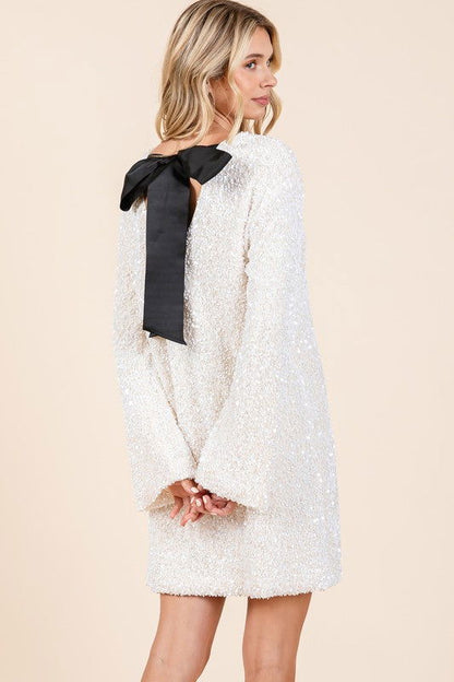 Sequin Cocktail Mini Dress - Aphrodite Wears Pink