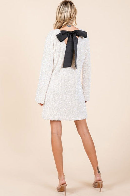 Sequin Cocktail Mini Dress - Aphrodite Wears Pink