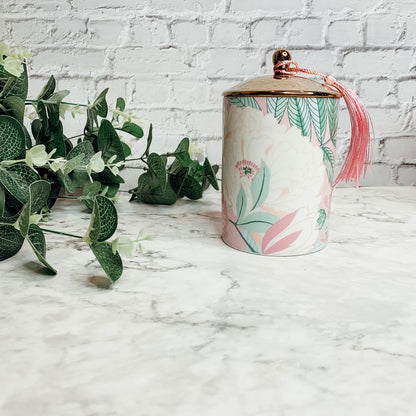 Vintage Floral Candle Set - Aphrodite Wears Pink