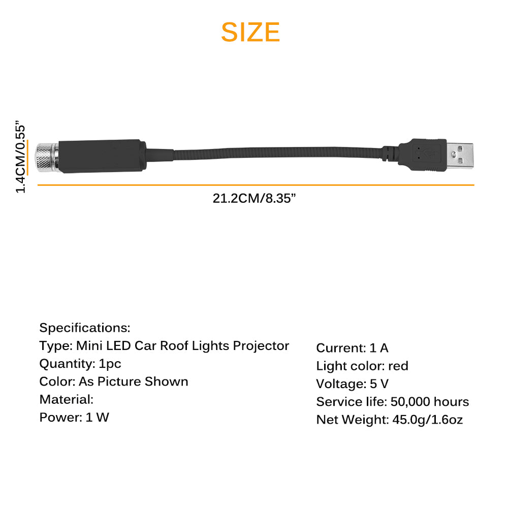 Starlight Mini LED Car Roof Projector