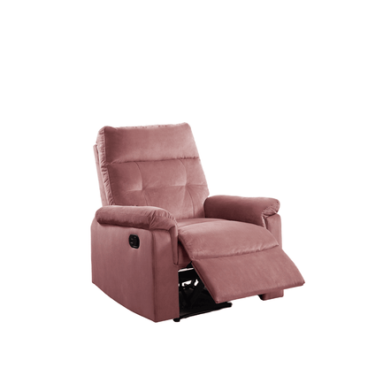 Luxe Velvet Blush Recliner Chair