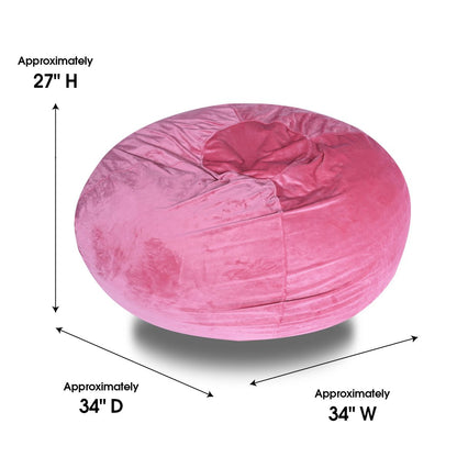 Minky Velvet Bean Bag Chair